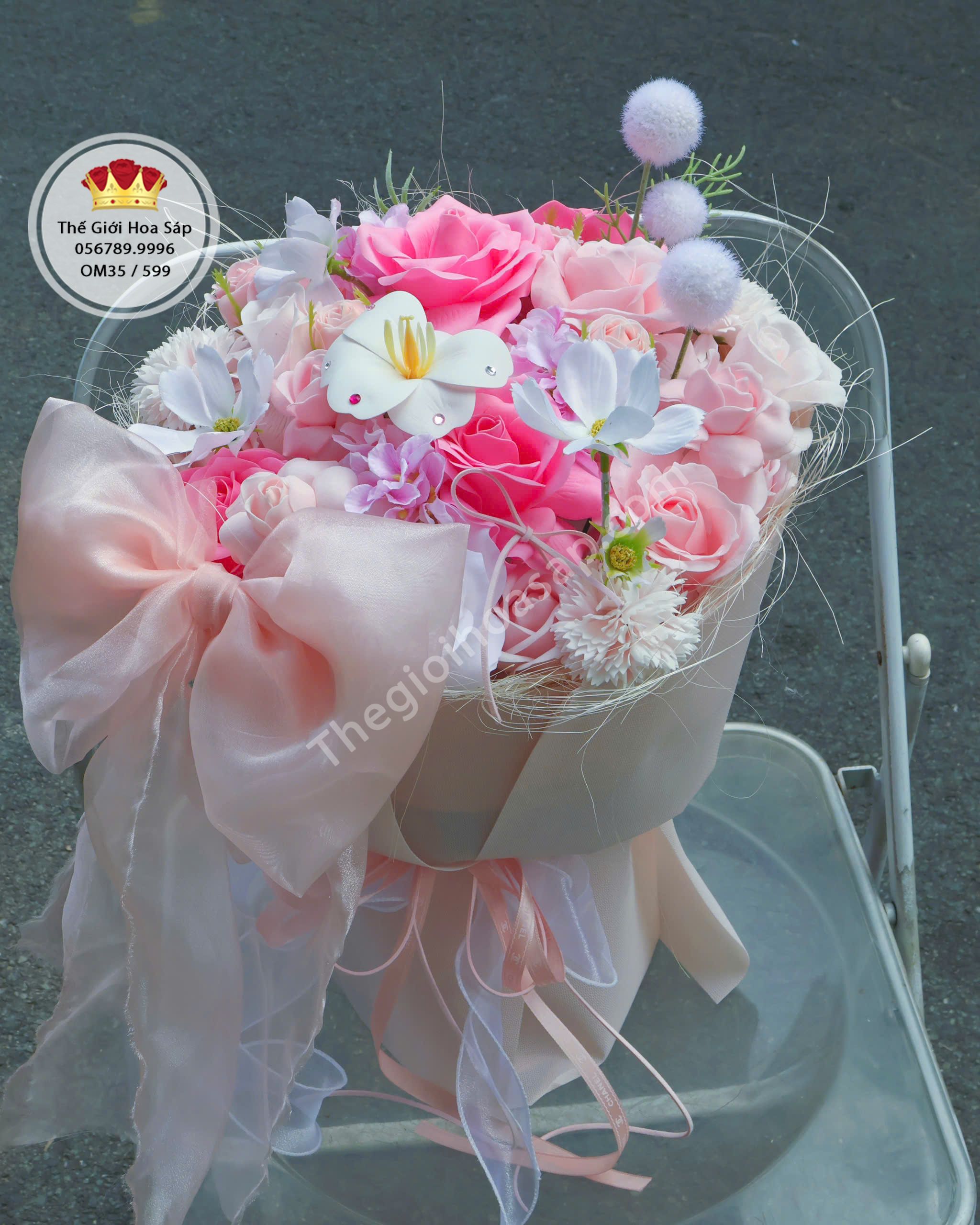 Bó Hoa Hồng Style Garden Mộng Mơ – Bó Hoa Sáp Đẹp, Ngọt Ngào Và Lãng Mạn- hoa sáp thơm 7 Bó Hoa Hồng Style Garden Mộng Mơ – Bó Hoa Sáp Đẹp, Ngọt Ngào Và Lãng Mạn- hoa sáp thơm 6