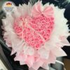 bó tim 50 bông hồng sáp