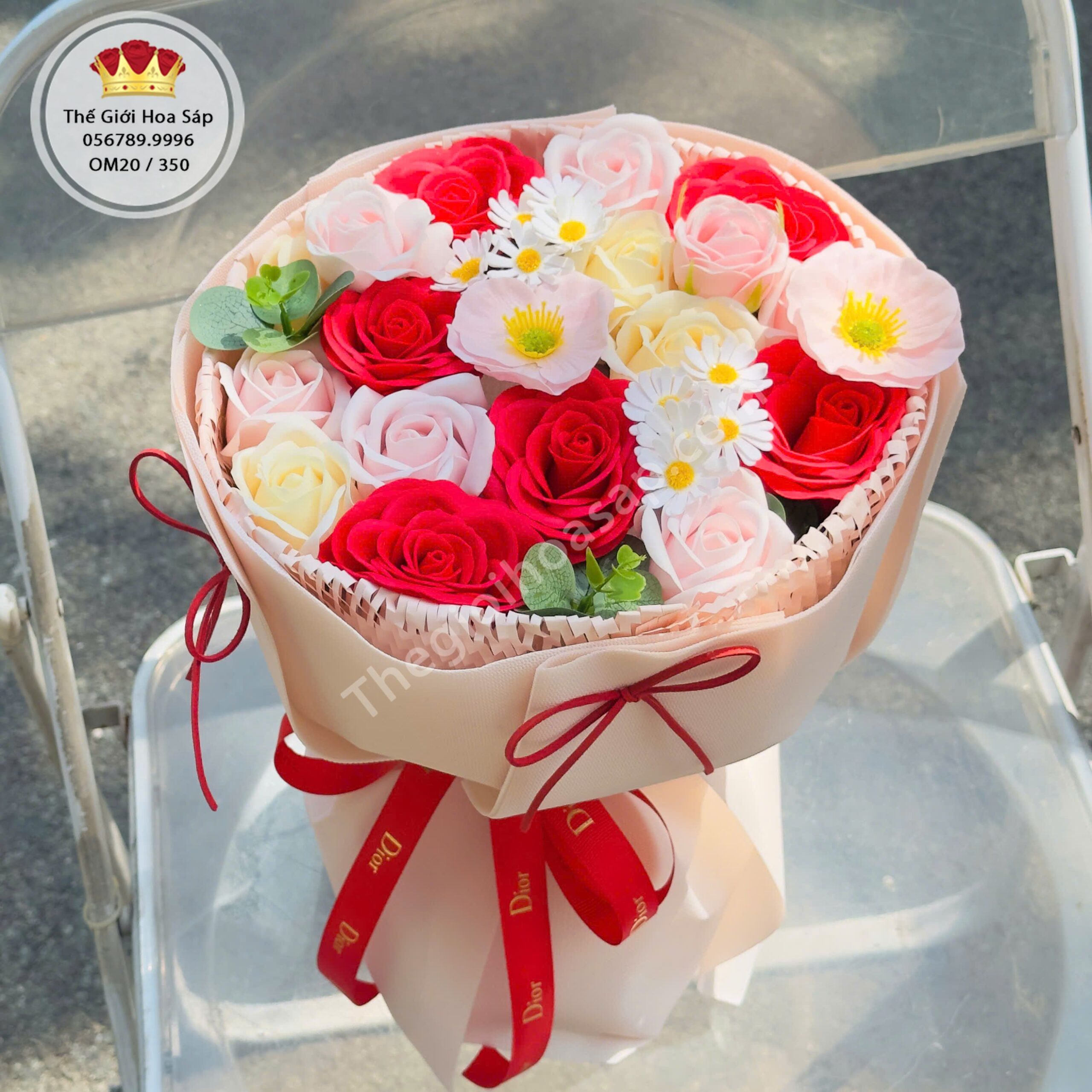 Bó Hoa Sáp Mix Màu Xinh Xắn – Hoa Sáp Đẹp Làm Quà Tặng- hoa sáp thơm 7 Bó Hoa Sáp Mix Màu Xinh Xắn – Hoa Sáp Đẹp Làm Quà Tặng- hoa sáp thơm 6